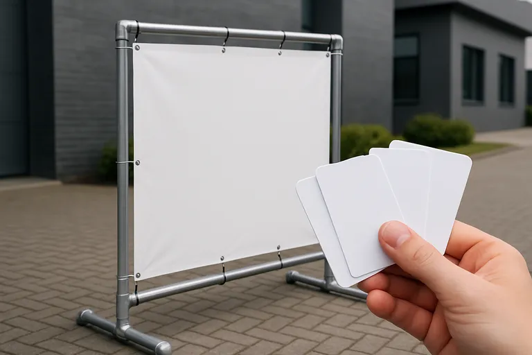 Een complete handleiding voor spandoekframes en plastic visitekaartjes